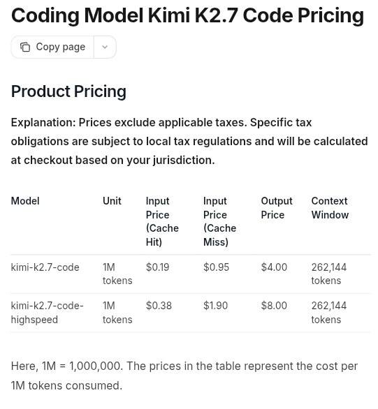 Kimi K2.7 Code高速版上线：2倍价格换6倍速度 封面