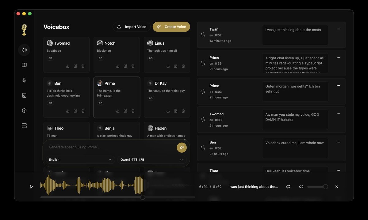 Voicebox：43K Stars 的开源 AI 语音工作室，7 引擎 TTS + MCP Agent 集成 封面