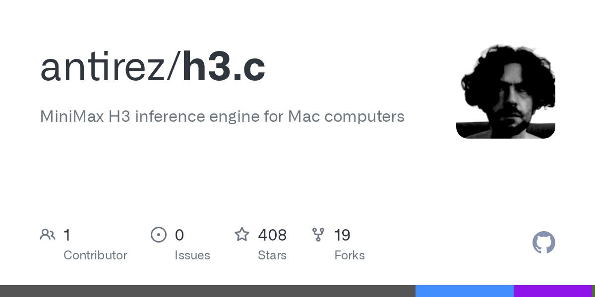 antirez 用 C 和 Metal 在 Mac 上跑通 MiniMax H3：Redis 之父的又一底层实现 封面