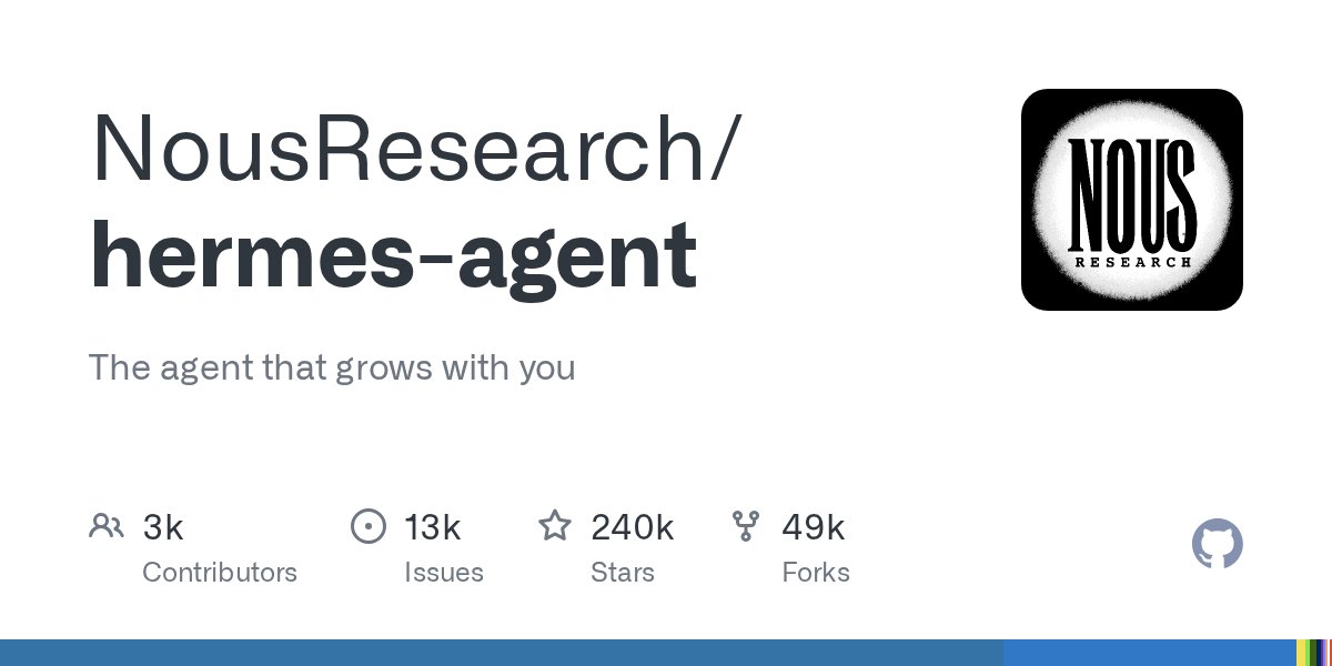 Nous Research 开源 hermes-agent 技术解读：自我改进智能体框架的架构设计 封面