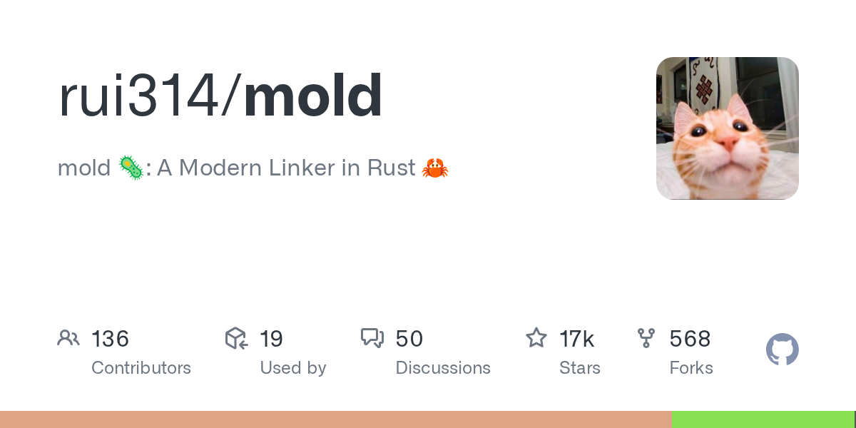 mold：GitHub 17k stars 的开源链接器项目
