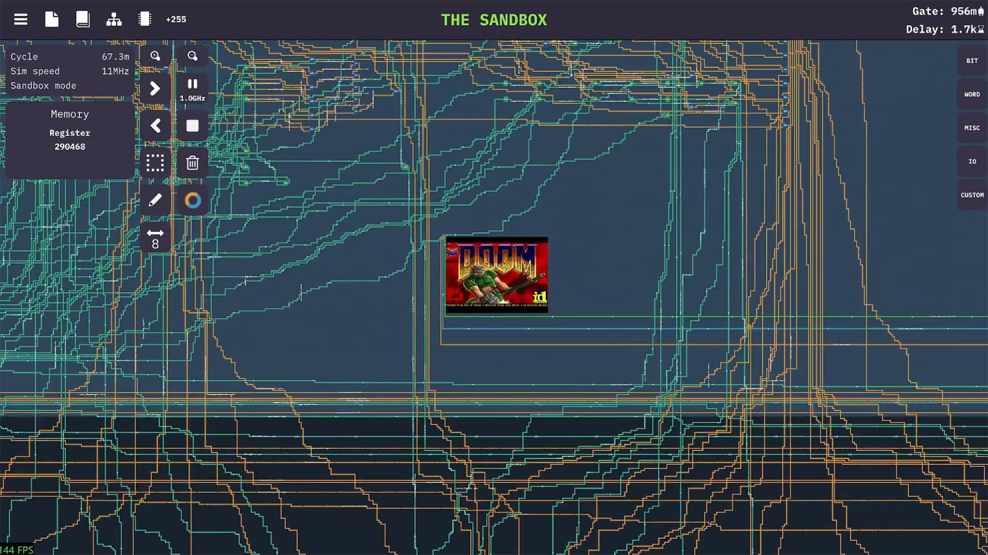 另一角度:门级电路细节与运行状态面板