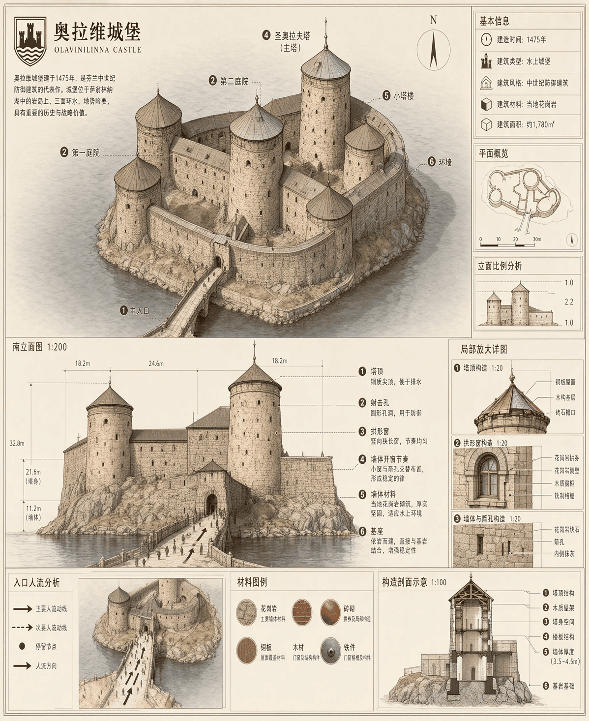根据模特照片生成的中文信息图